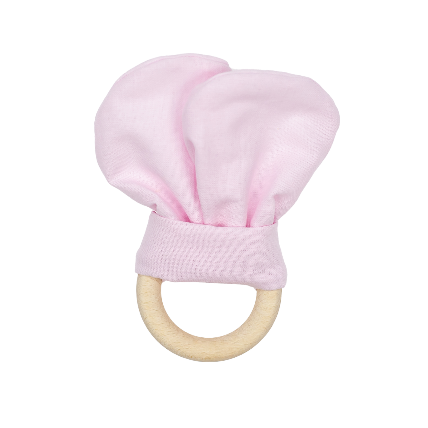 Baby Säugling Holzbeissring Buchenholz Rosa BOBILOV