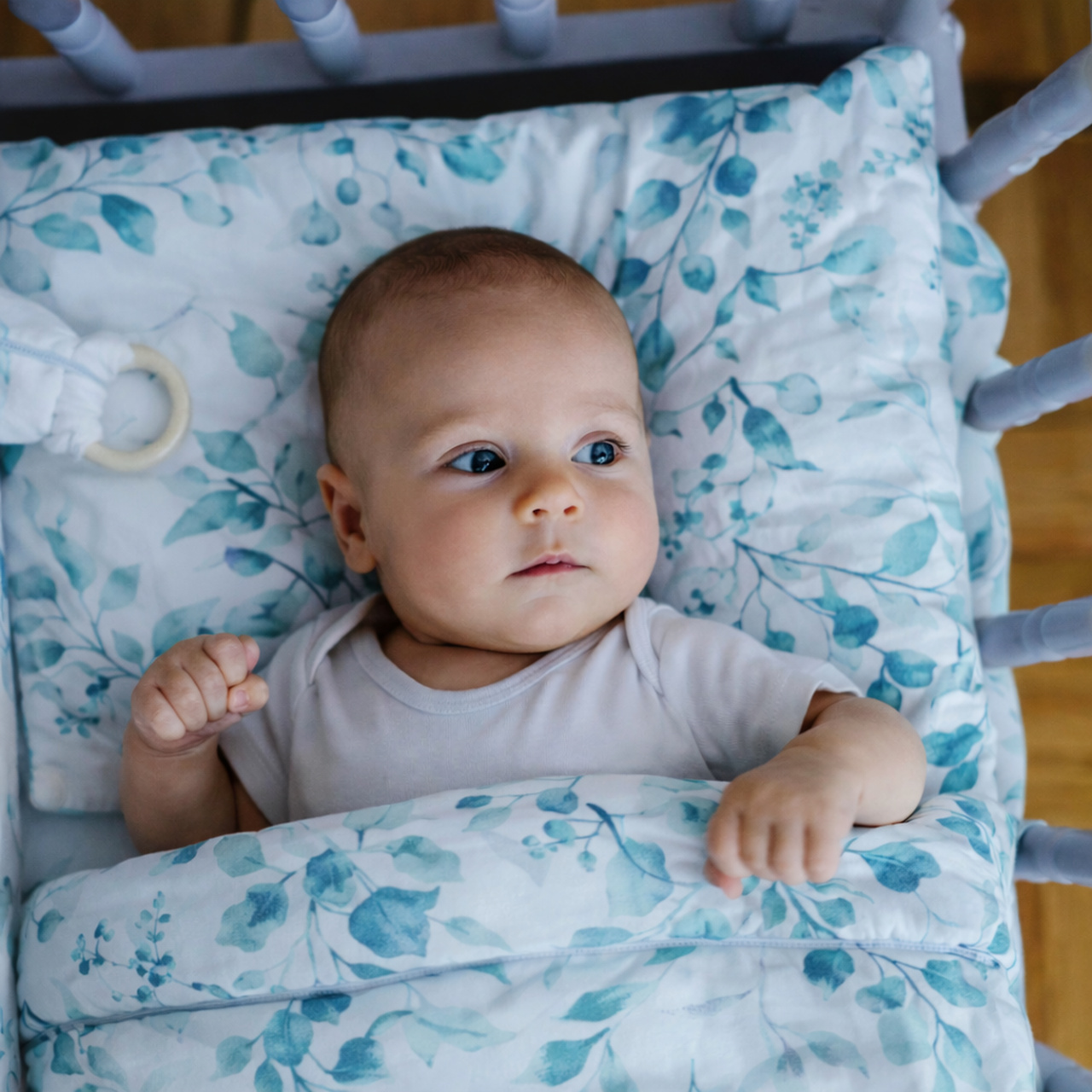 BIO Baumwolle Baby Bettdecke und Kissen mit Füllung Set BOBILOV