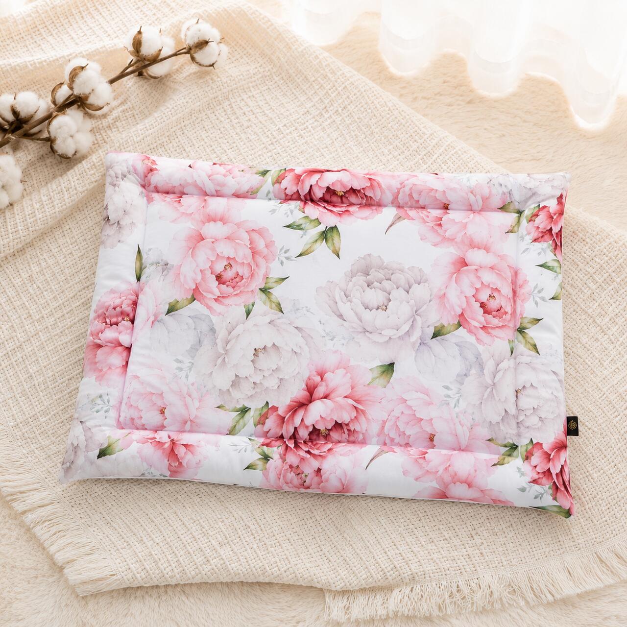 Bio Bambus Baby Flaches Kissen Blumen BOBILOV